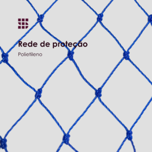 Rede de polietileno azul